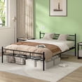 thumbnail image 2 of Cama doble Cama base  Matrimonial Base con Cabecero y Pie de Cama 198*141*80cm, 2 of 7