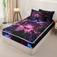 thumbnail image 2 of Homewish Kawaii Japanese Girl Zipper Twin Comforter Sets with Fitted Sheet and 2 Pillowcases,3D Japanese Girl Zipper Bedding Set For Kids,Reversible,4 Pieces, 2 of 7