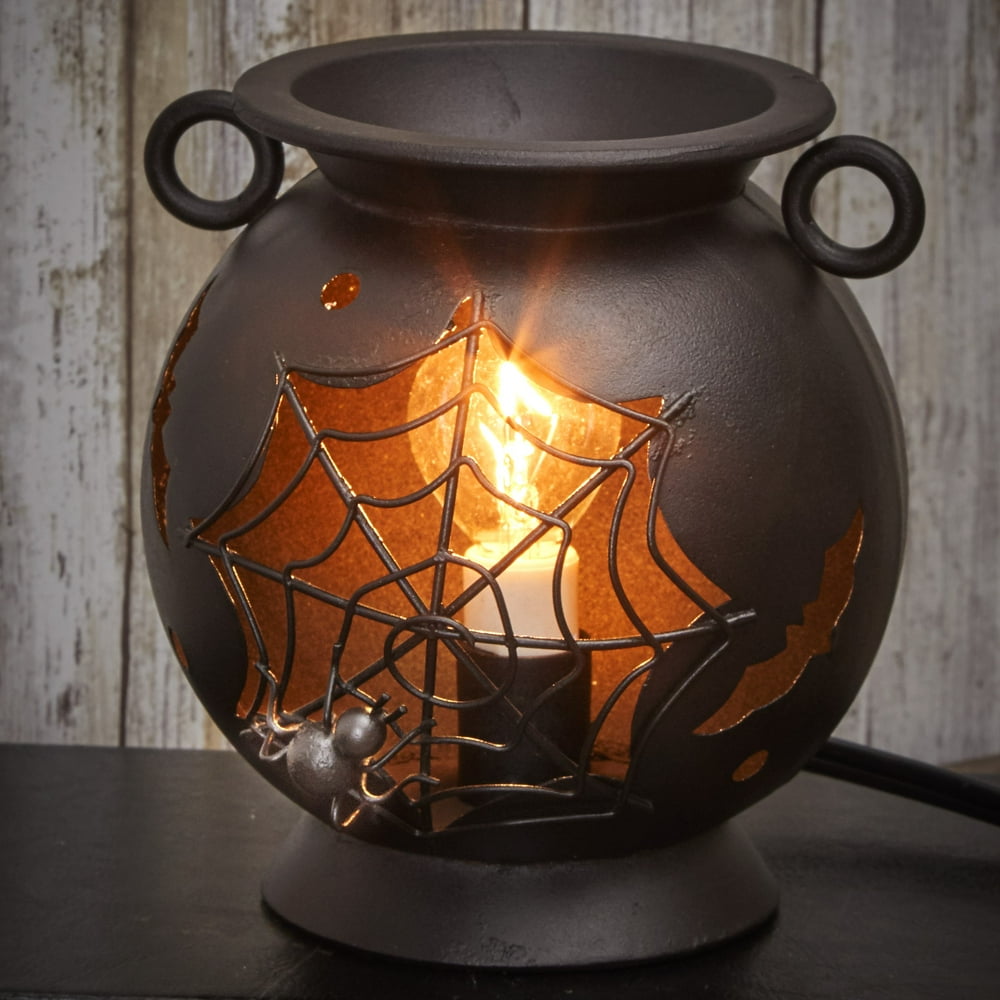 Plug-In Electric Tart Warmer for Scented Wax Melts – Halloween Cauldron
