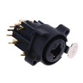 thumbnail image 5 of 1pc Combo XLR&635mm Jack Connector Panel Mount Chassis Connector for Microphone/MIC/Audio/Video System Zinc Alloy+Pure Copper, 5 of 5