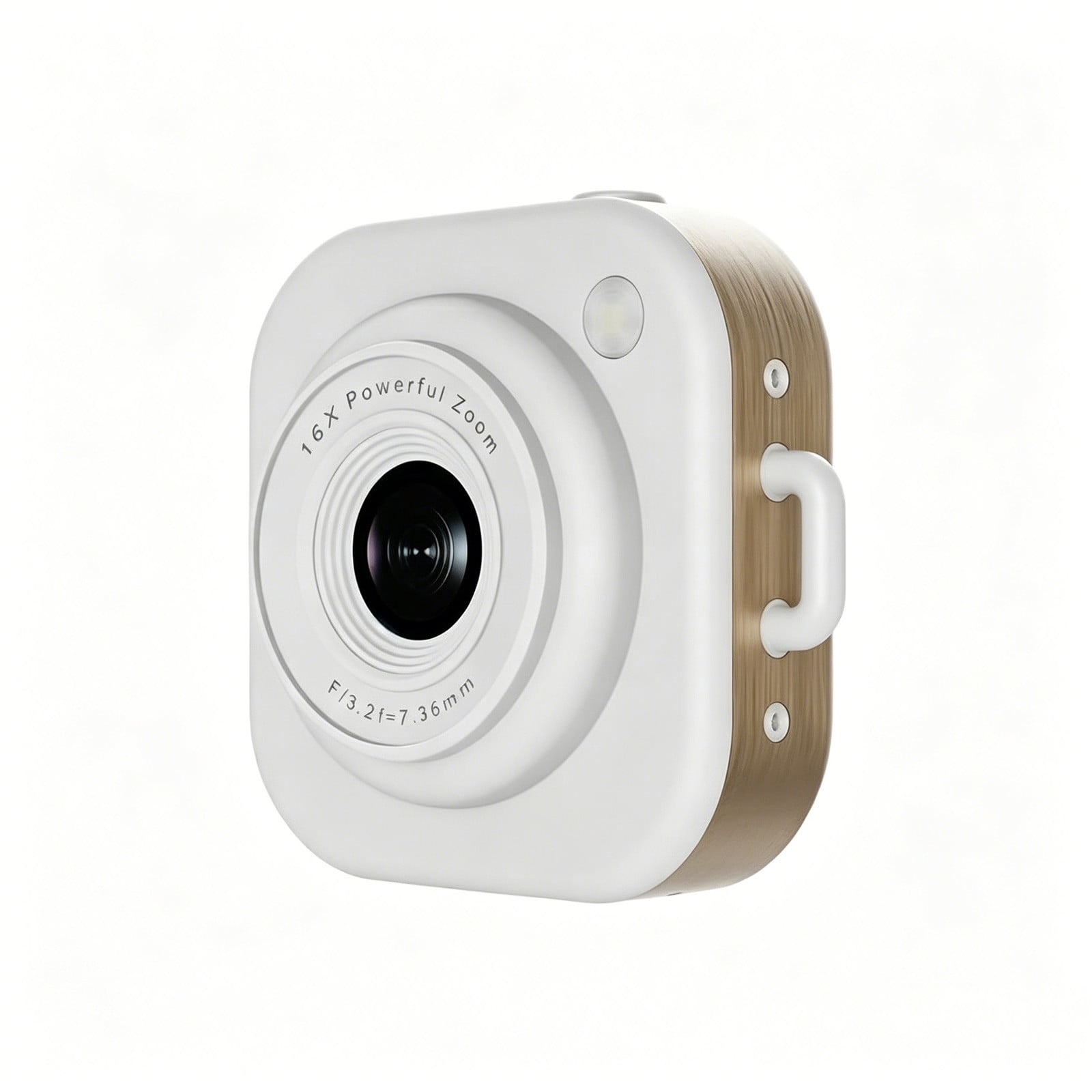 AUNVITO Compact Mini CCD Digital Camera With Display Screen & 8G Memory Card & Charging Wire Portable Pocket Photo Device