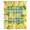 Yellow/Blue, variant on Yellow Lemon Sheer Curtains 84 Inches Long, Summer Botanical Blue Yellow Buffalo Plaid Light Filering Curtains, Breathable Simi Curtain Privacy Drapes for Living Room Bedroom Window Treatment