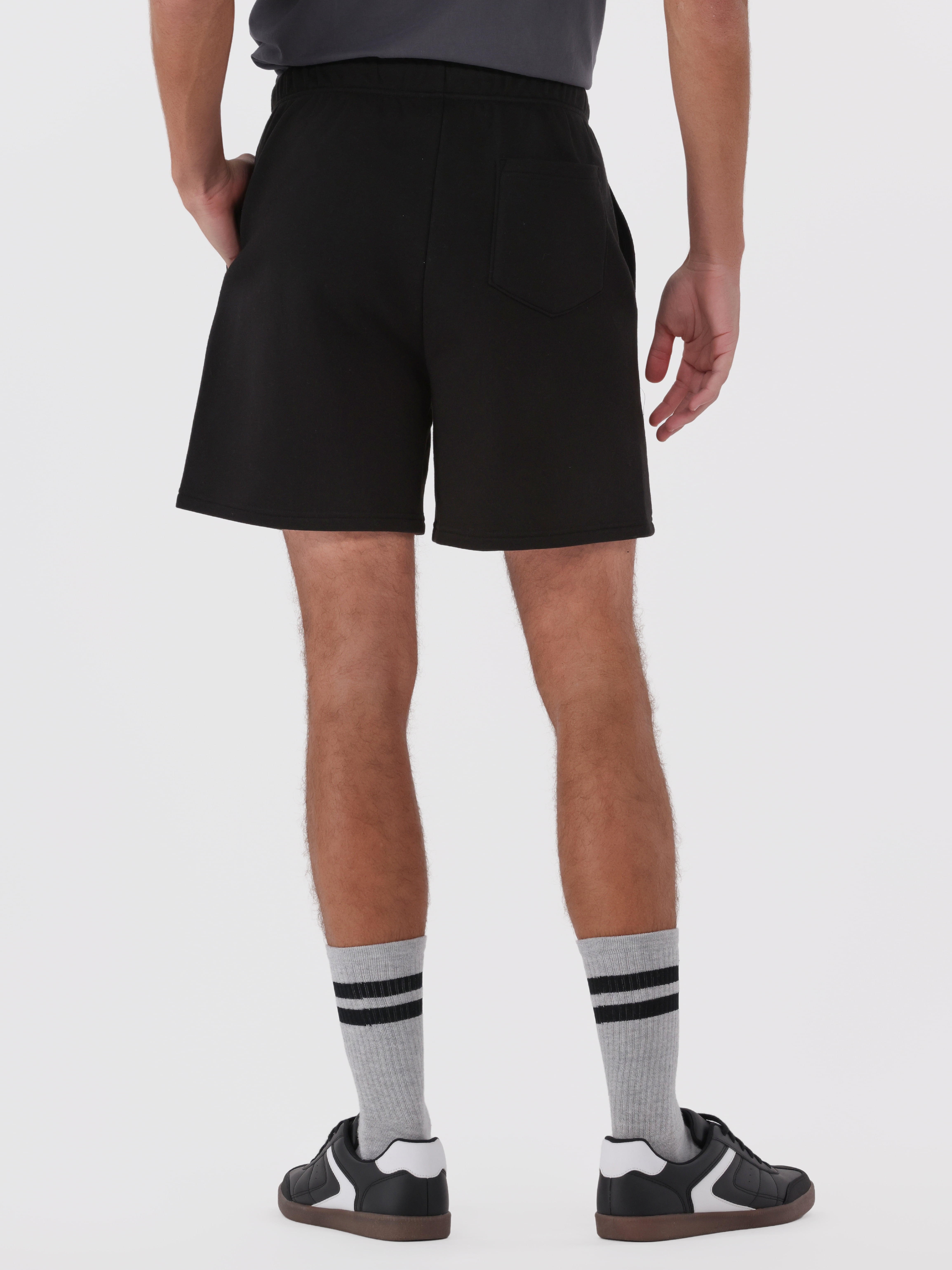 No Boundaries Soft Fleece Jogger Shorts, 6" Inseam, 2-Pack, Men's and Big Men's