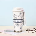 thumbnail image 2 of Insulated Coffee Tumbler Travel Coffee Mug 316 Stainless Steel Dual Drink Openings Leakproof Lid Reusable Insulated Coffee Mug Hot and Cold Ideal Travel Mug for Coffee Lover Daily, 2 of 3