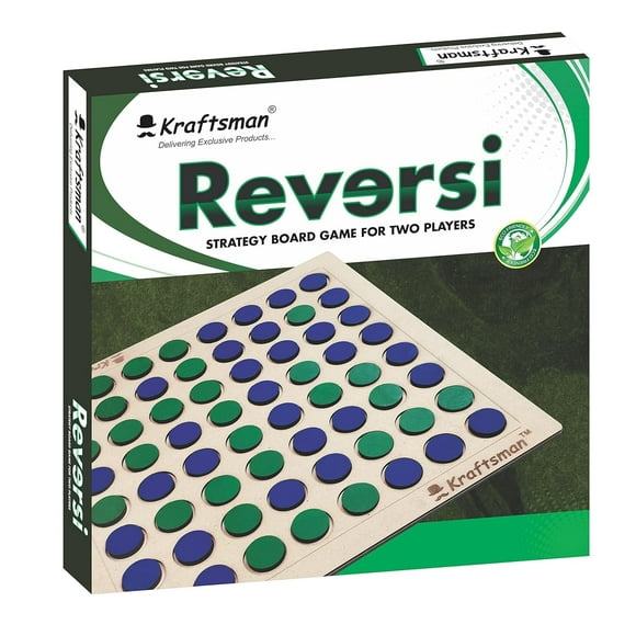 Kraftsman Reversi Board Game | Flip The Coin Game | 2 Players For All Age