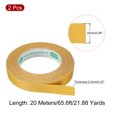 thumbnail image 2 of Doble Cara Adhesiva Cinta, 25mm 20m/65,6 Pies Adhesiva Tela Malla Tejido para Alfombras Tapetes, Amarillo 2 Rollo Unique Bargains Cinta de tela, 2 of 5