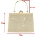 thumbnail image 2 of PIKADINGNIS Women Evening Handbag Top Handle Wedding Clutch Purse Bag Crossbody Tote Shoulder Handbags Cocktail Prom Frosted, 2 of 6