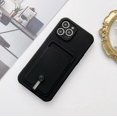 thumbnail image 2 of Silicone Card Holder Protection Case Compatible With iPhone 15 Pro Max in Black, 2 of 5