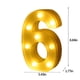 thumbnail image 2 of Fiudx Letras Led Iluminadas, Alfabeto y Números Personalizables, Luz Blanca Cálida, Funciona con Pilas, Ideal para Fiestas, Cumpleaños, Navidad y Decoración Del Hogar. Tamaño: 16 X 6 X 25 Cm., 2 of 2