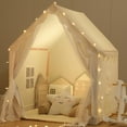 thumbnail image 5 of Children's Play Tent Indoor Children's Play Tent Boys Girls Princess Toys Small House Outdoor Toddler Playhouse Castle，with a String of Starlights, 5 of 10