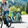 thumbnail image 2 of Aosom Dog Bike Trailer Pet Cart Foldable with Hitch Green, 2 of 10