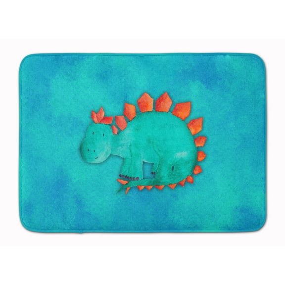 Stegosaurus Watercolor Machine Washable Memory Foam Mat