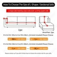 thumbnail image 2 of Plain Corner Sofa Covers for Living Room Elastic Spandex Couch Cover Stretch Slipcovers L Shape Sofa Need Buy 2pcs Sofa Cover, 2 of 6