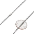 thumbnail image 2 of 3mm High-Polished Stainless Steel Ball Military Choker Chain Necklace, 18 inches, 2 of 7