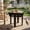 Black, variant on Christopher Knight Home Acacia Wood Outdoor Side Table with Rope Accent and Metal Frame, Beige
