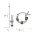 thumbnail image 2 of FB Jewels Sterling Silver Hoop Earrings, 2 of 2