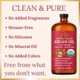 thumbnail image 4 of Pomberries Argan Oil | 100% Pure Cold-Pressed Moroccan Argan Oil – Unrefined, Chemical-Free, Additive-Free, for Hair, Face, Skin & Body, 16 FL OZ Glass Bottle with Pump, 4 of 9