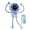 Blue, variant on Creative Robot Shaped Fan With 3000mAh Battery 18H Runing time Suction Base For Multiple Surfaces