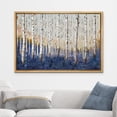 thumbnail image 2 of wall26 Framed Canvas Print Wall Art White Birch Tree with Blue Forest Nature Wilderness Illustrations Realism Rustic Scenic Colorful Multicolor for Living Room, Bedroom, Office - 16"x24" Na, 2 of 5