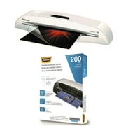 Fellowes Cosmic 2 125 Laminator with 200 Letter-Size 3mil Laminating Pouches