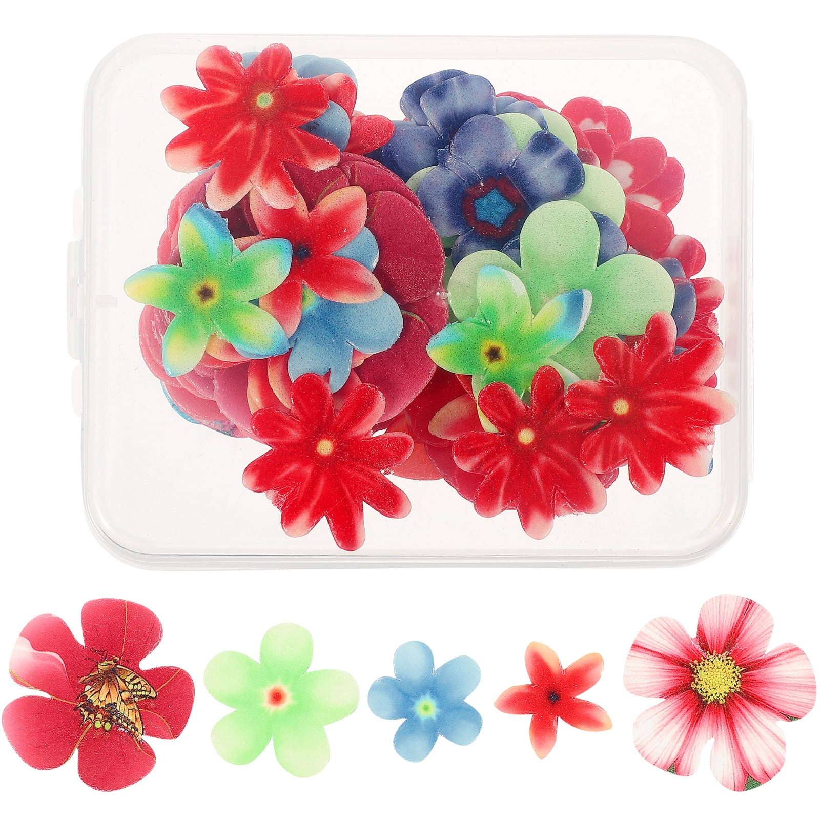 Edible flowers for cakes 1 Box of Edible Flowers for Cake Decorative