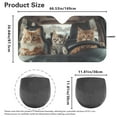 thumbnail image 4 of Yuyamidu Driving Cat Car Window Shade Cute Windshield Sun Shade for Van SUV Big Sedan Personalized Sunshade for Car Windshield Automotive Accessories, 4 of 7