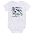 thumbnail image 3 of Infant  Navy New York Yankees Batter Up 3-Pack Bodysuit Set, 3 of 4