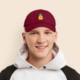 thumbnail image 6 of DALIX Pineapple Dad Hat Cotton Twill Baseball Cap Premium Stitched Light Maroon, 6 of 6