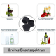 thumbnail image 4 of Tapones de silicona para vino con diseño de doble sellado que conservan la frescura, tapas a prueba de fugas para vino, cerveza y champán (juego de 6), 4 of 7