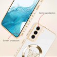 thumbnail image 2 of for Samsung Galaxy S21 Plus Case [Support for Magsafe] Butterfly Cute Pattern Magnetic Plating Screen Protector Luxury Elegant Case Camera Protector Shockproof Corner Back Cover -White, 2 of 12