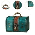 thumbnail image 6 of FVDPWYE Wood Treasure Chest Decorative Box Collection Gift Decoration Unique Desktop Handheld Jewelry Storage Box Keepsake Organizer Style A, 6 of 9