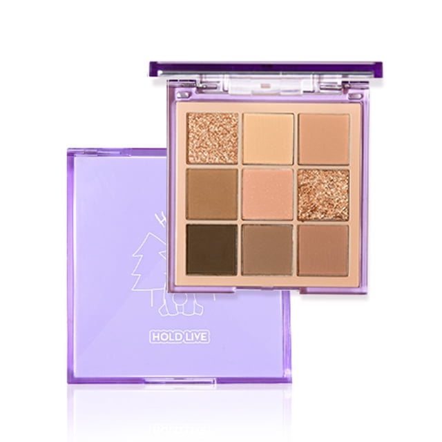 HOLD LIVE 9 Colors Eyeshadow Palette High Pigmented Glitter Matte Eyes Shadow Portable Pocket Design
