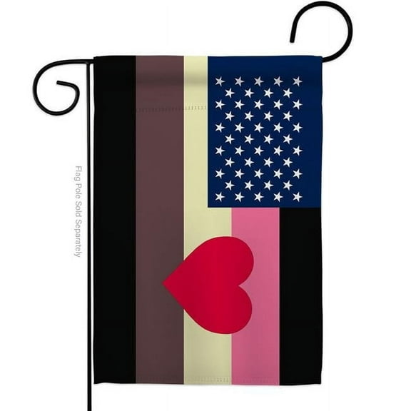 Americana Home & Garden G149648-BO US Fat Pride Support 13 x 18.5 in. Double-Sided Decorative Horizontal Garden Flags for House Decoration Banner Yard Gift