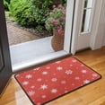 thumbnail image 2 of Red Christmas Snowflake Pattern Door Rugs,Washable Non Slip Door Mats Indoor,Decorative Door Mats,Entry Mat Indoor for Entrance,Bedroom,Kitchen,Bathroom,30"x17", 2 of 6