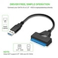 thumbnail image 3 of Cable Adaptador A USB 3.0, Compatible Con UASP Cable Adaptador De Disco Duro Intercambiable En Caliente Indicadores LED 6 Gbps Para HDD SSD De 2,5 Pulgadas Para, 3 of 7