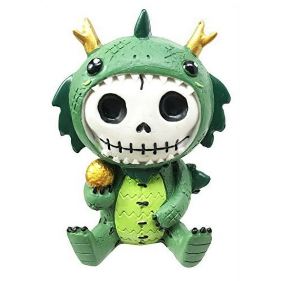 Furry Bones Tatsu Japanese Dragon Costume Skeleton Monster Sit Up Ornament Figurine