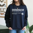 thumbnail image 4 of EcoLoom Shenanigans Instigator Saint Patricks Day Shenanigator Long Sleeve Unisex Midweight Crewneck Sweatshirt, 4 of 4
