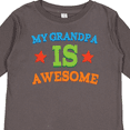 thumbnail image 4 of Inktastic Grandpa Is Awesome Boys or Girls Long Sleeve Toddler T-Shirt, 4 of 5