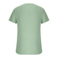 thumbnail image 5 of NoxwB Men's Summer Waffle Tee Slim Fit Short Sleeve Crew Neck Knit T-Shirt Soft Textured Top Casual Wear Green L, 5 of 6