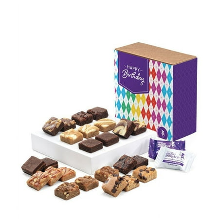 From You Flowers - Happy Birthday Two Dozen Fairytale Brownie & Blondie Morsels