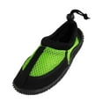 thumbnail image 1 of Sunville Kid's Flat Adjustable Heel Aqua Sock 37851-1MUSLittleKid Lime, 1 of 2