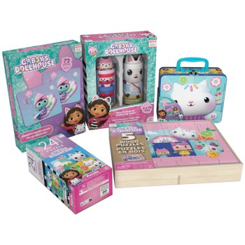 Spin Master Gabby’s Dollhouse, 9 Puzzles with Matching Game, for Kids Ages 3 and up