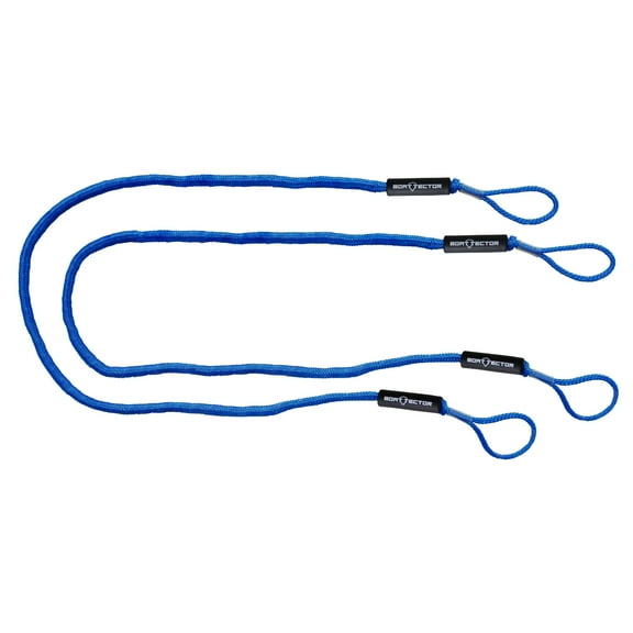 Extreme Max 3006.3042 BoatTector Bungee Dock Line Value 2-Pack - 7', Blue