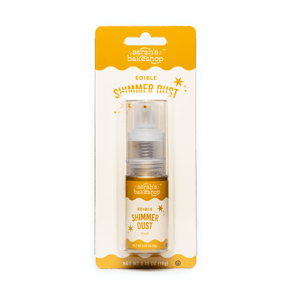 Sarah's Bakeshop Edible Shimmer Dust Pump Gold 0.35oz