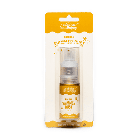 Sarah's Bakeshop Edible Shimmer Dust Pump Gold 0.35oz