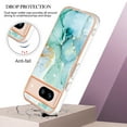thumbnail image 2 of Feishell Marble Texture Design for Google Pixel 8a Case Support Wireless Charging Slim Glossy Shockproof Anti-Scratch Soft & Flexible Protective Phone Case for Women Girls,C, 2 of 6