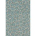 thumbnail image 1 of Unique Loom Outdoor Safari Giraffe Design Rug 7' x 10' Rectangle Aqua Blue/Ivory, 1 of 2