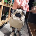 thumbnail image 3 of Mochila de peluche TANGJMXG con cremallera en forma de cachorro 3D, 3 of 3