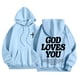 thumbnail image 2 of WILLBEST Sudaderas Deportivas para Hombre, Camisetas Informales De Manga Larga con Gráficos, Sudaderas con Capucha, Jerséis para Mujer Grande, 2 of 6
