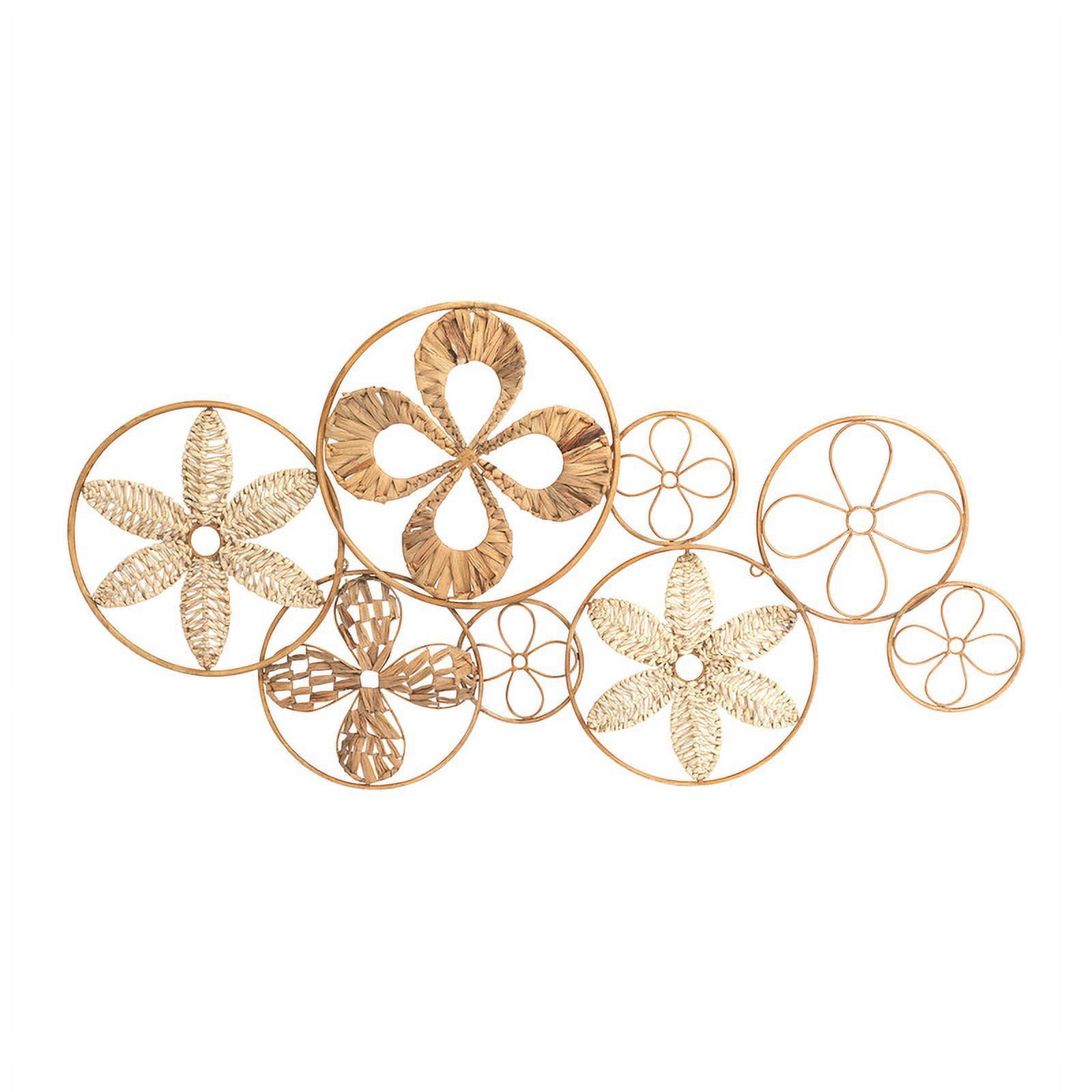 Estrella Rattan Abstract Circle Wall Art